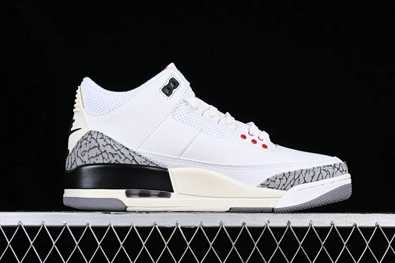 All categories Air Jordan Jordan series basketball shoes Air Jordan 3 foreign trade version Air Jordan 3 "White Cement Reimagined" AJ3 Joe 3 new white cement replica basketball shoes DN3707-100